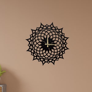 DESIGNER Metal Wall Clock, Unique Wall Clock, Clocks For Wall, Large Wall Clock, Modern Wall Clock, Black Wall Clocks, Unique Gift Idea