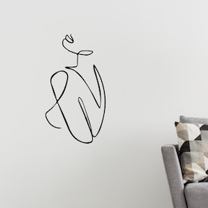 Minimalist Line Art, Metal Wall Decor, Metal Wall Art, Home Wall Hangings, Geometric Wall Art, Home Art Decor , Abstract Metal Wall Art