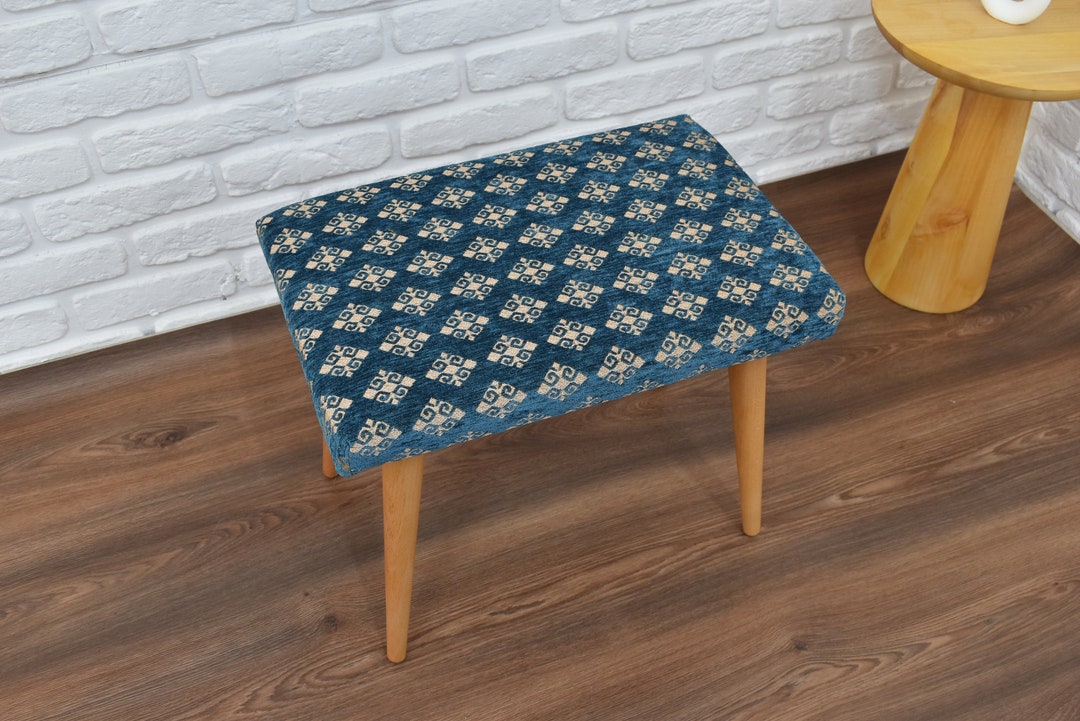 Vanity Chair Stool Bench Versatile Chair Ottoman Footstool Handmade
