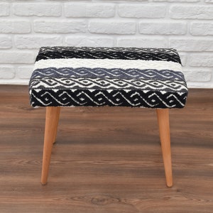 Stool, Ottoman Stool, Wood Stool, Vanity Chair, Upholstered Bench Stool Minimalist Furniture Modern Stylish Decor free express shipping