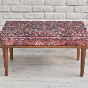 Bedroom bench / ottoman bench / sitting bench / bench for kitchen table / ethnic kilim bench / footstool ottoman / entryway bench