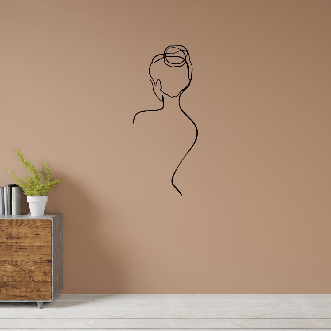 Woman Metal Wall Decor, Bathroom Wall Art, Metal Wall Art, Wall