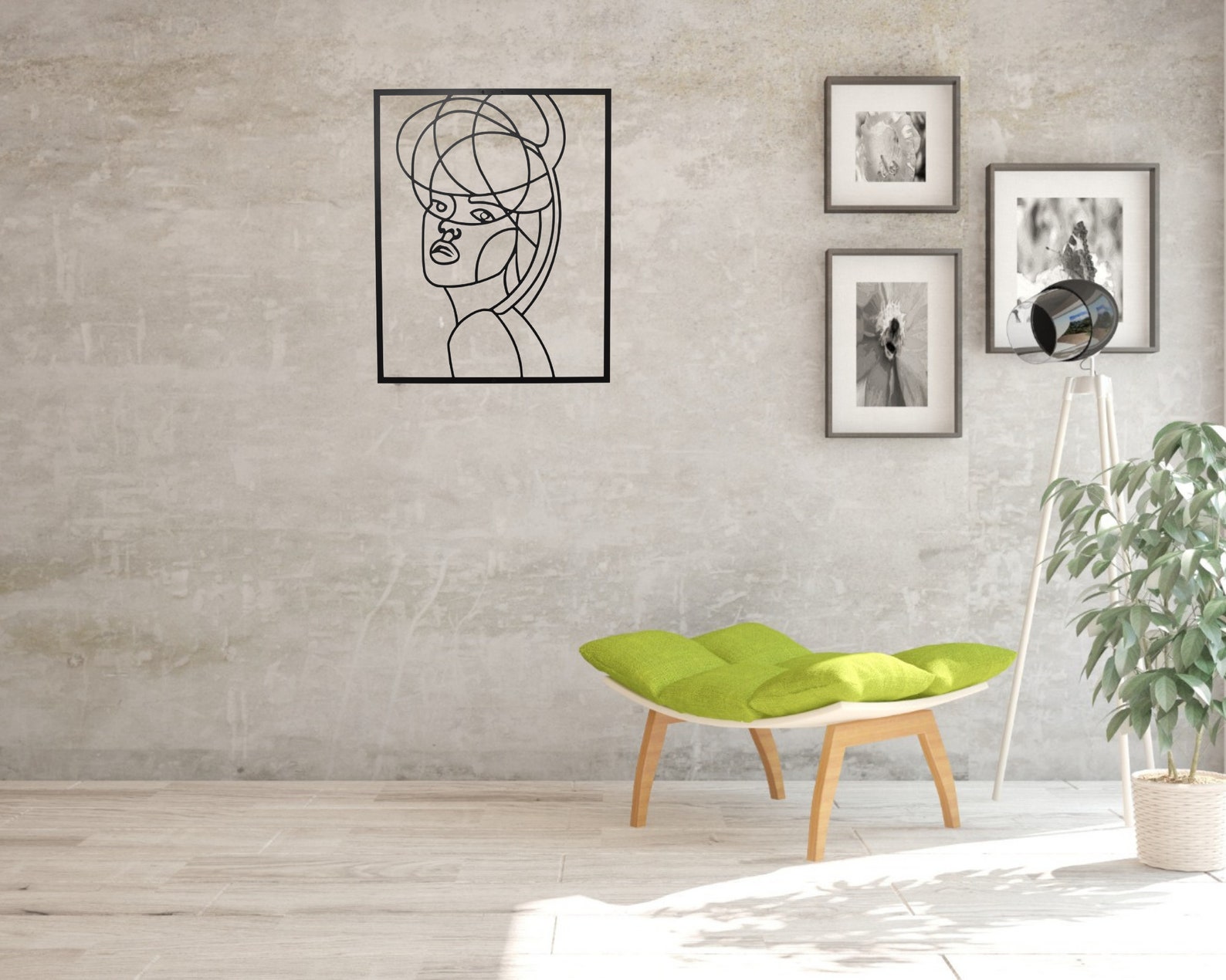 Metal Line Art, Metal Wall Decor, Minimalist Wall Decor, Metal Wall ...
