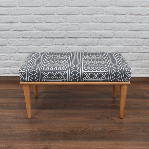 Bench for Bedroom, Bench for Entryway , Living Room Furniture , Handmade Ottoman Bench made of wood and upholstered comfortable seat