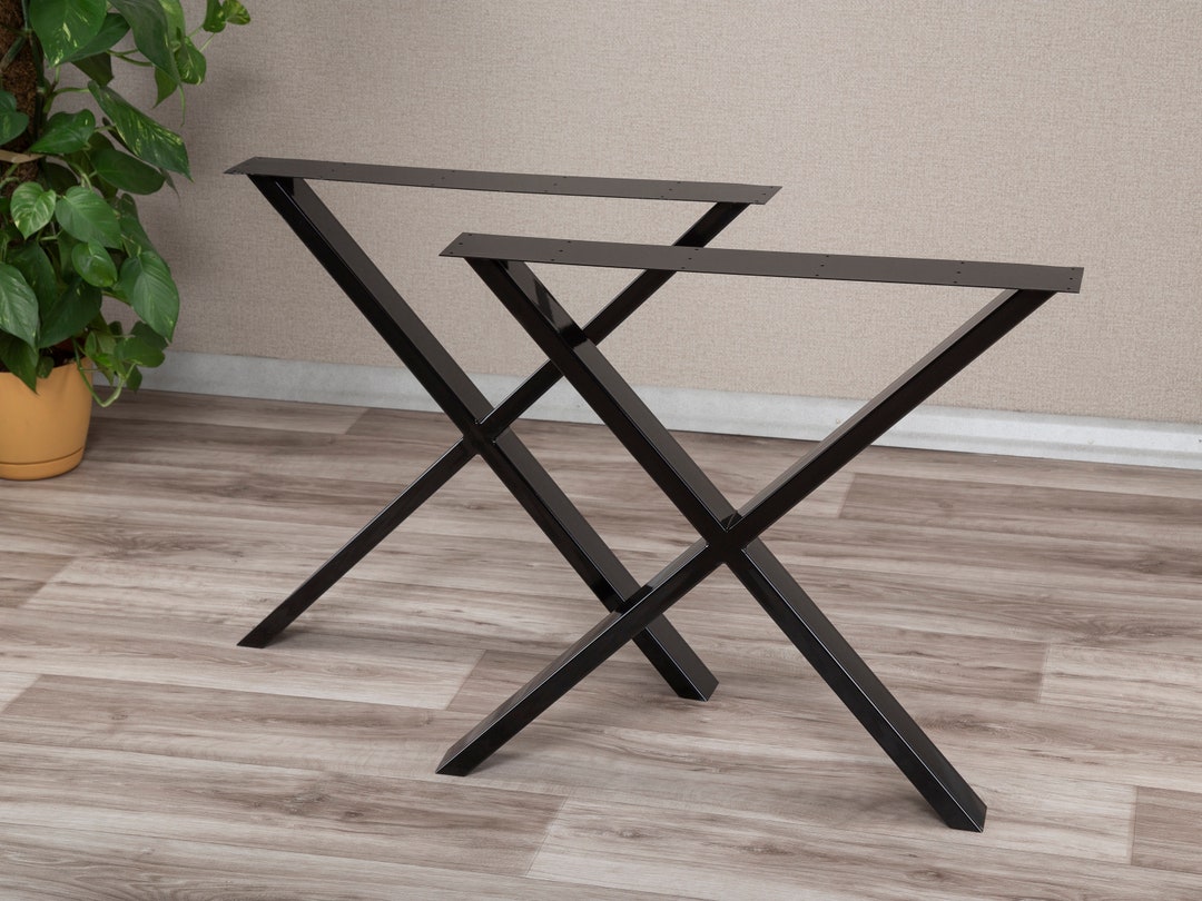 Metal Table Legs X Shape Welded Metal Table Legs and Bench Etsy