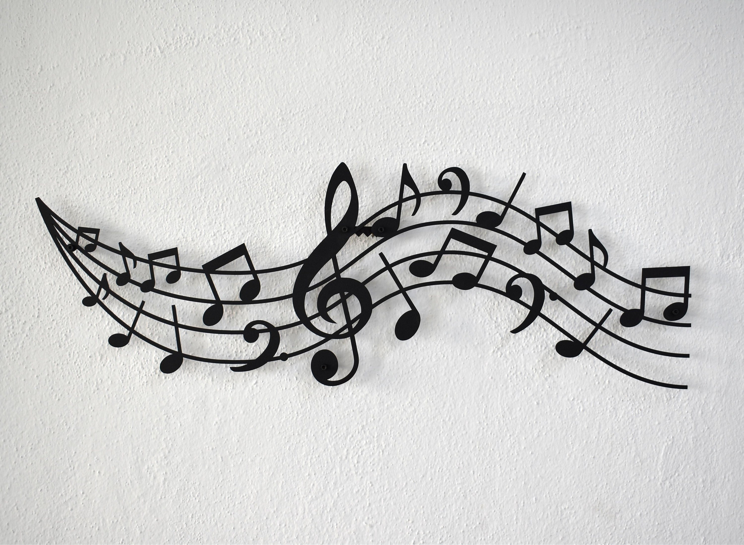 Music Note Metal Wall Art