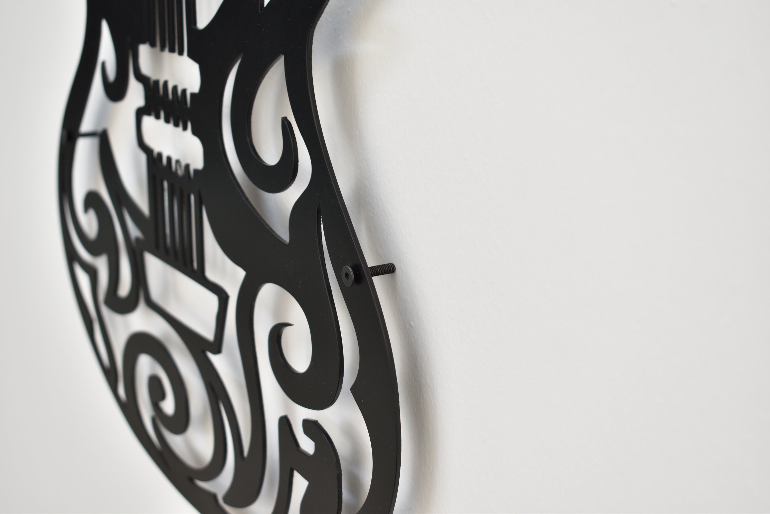 Guitar Metal Wall Art Metal Wall Sculpture Metal Wall Decor Etsy UK