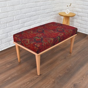 wood work bench, ottoman bench, handmade furniture, kitchen chair, piano bench, dining bench, turkish ottoman bench upholstered