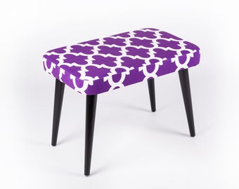 Modern Wooden Indoor Bench | Hallway Bench | Hallway Decor | Piano Bench | Handmade Bench | Upholstered Bench | Pouffe | Footstool| Bohemian