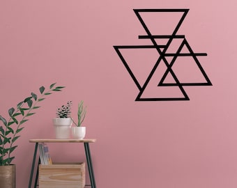 Metal Wall Decor , Geometric Wall Art, Wall Decoration , Wall Sign, Metal Wall Art, Interior Decoration, Indoor Outdoor Hangings, Line Art