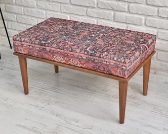 Bedroom bench / ottoman bench / sitting bench / bench for kitchen table / ethnic kilim bench / footstool ottoman / entryway bench