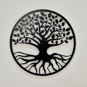 Metal Tree of life wall art Tree of life wall decor metal sign round Tree of life family housewarming gift wall decor wall hanging sculpture