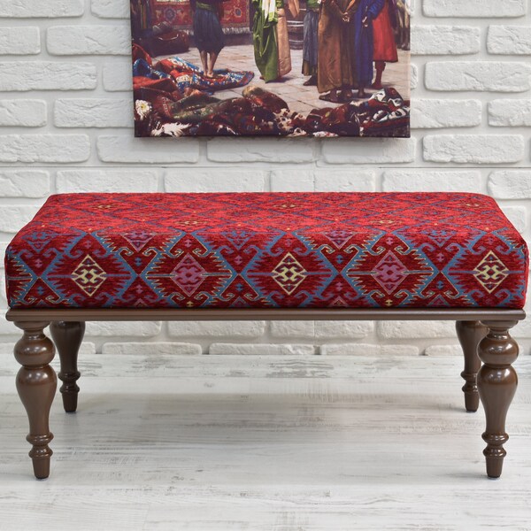 Kilim Ottoman Etsy