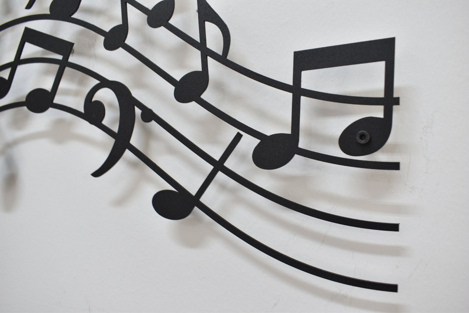 Music Time, Music Notes Wall Art, Housewarming Gift, Metal Wall Decor, Music Decor, Living Room