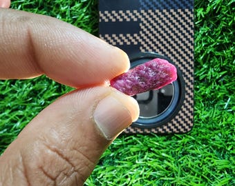 15.15 Ct Raw Red Ruby Rough Stone | Natural Uncut Ruby | Healing Crystal & Jewelry Supply