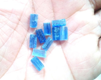 Raw Blue Kyanite Chips (10 Piece): Healing Gemstone for Jewelry Making