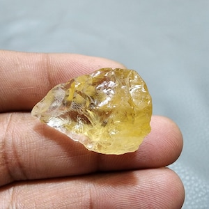 Amazing Citrine Rough, Crystal Stone,Loose Citrine Rough,Size 31X23X13 MM Citrine Raw For Making Jewelry