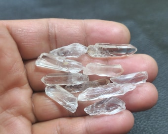 White Crystal Quartz: 10 Piece Lot, Jewelry Making (20X26 MM, 75.60 Crt