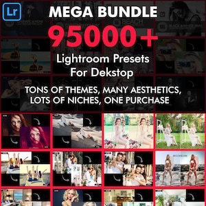 95,000+ Lightroom Presets Mega Bundle Instagram Influencer, Bloggers, Photographers for Desktop With Best Color,Elements & Sharpness Setting