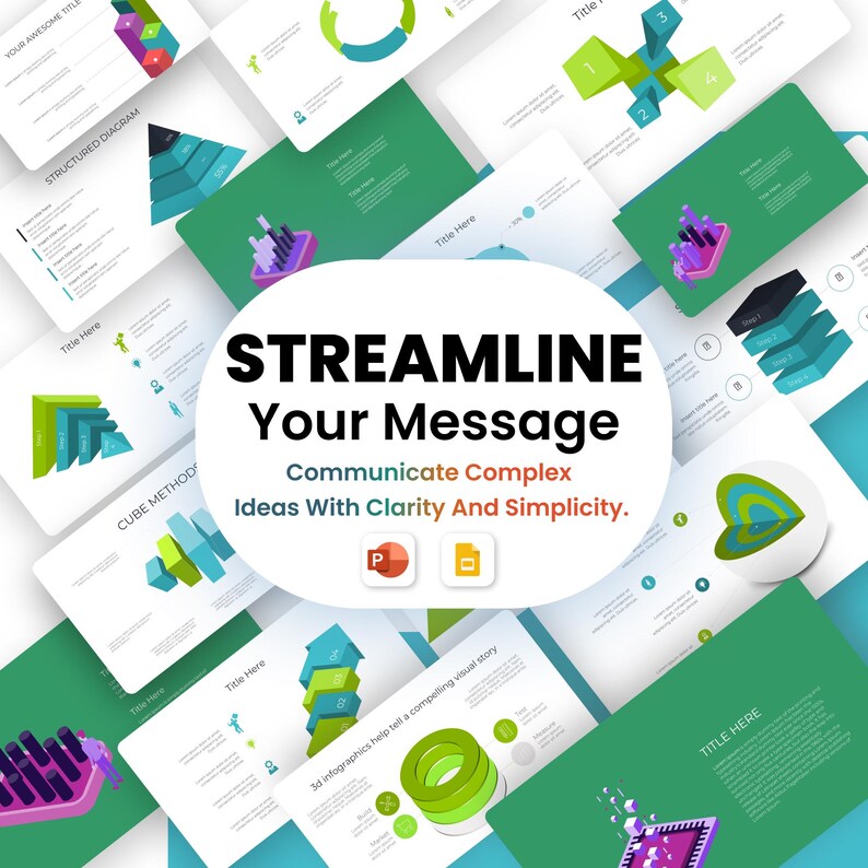 70+ Most Creative 3D Infographics PowerPoint Slides | Fully Editable 3D Data Visualization | Presentation & Pitch Deck Templates