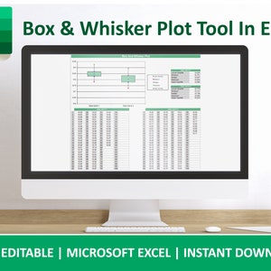 Professional Box & Whisker Plot Excel Sheet Template for Data Analysis