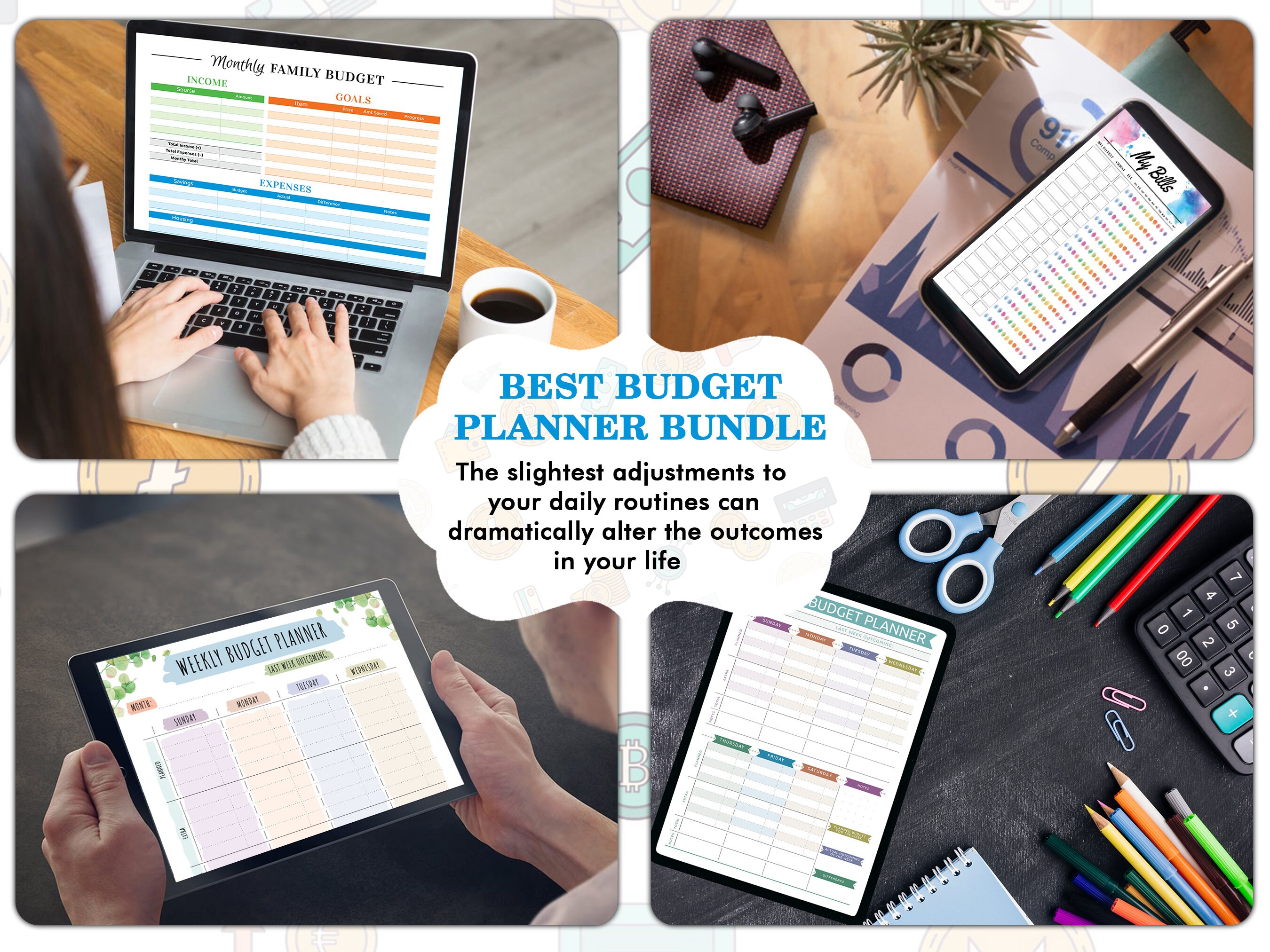 20 Professionally Designed PRINTABLE Budget Planners Bundle High ...