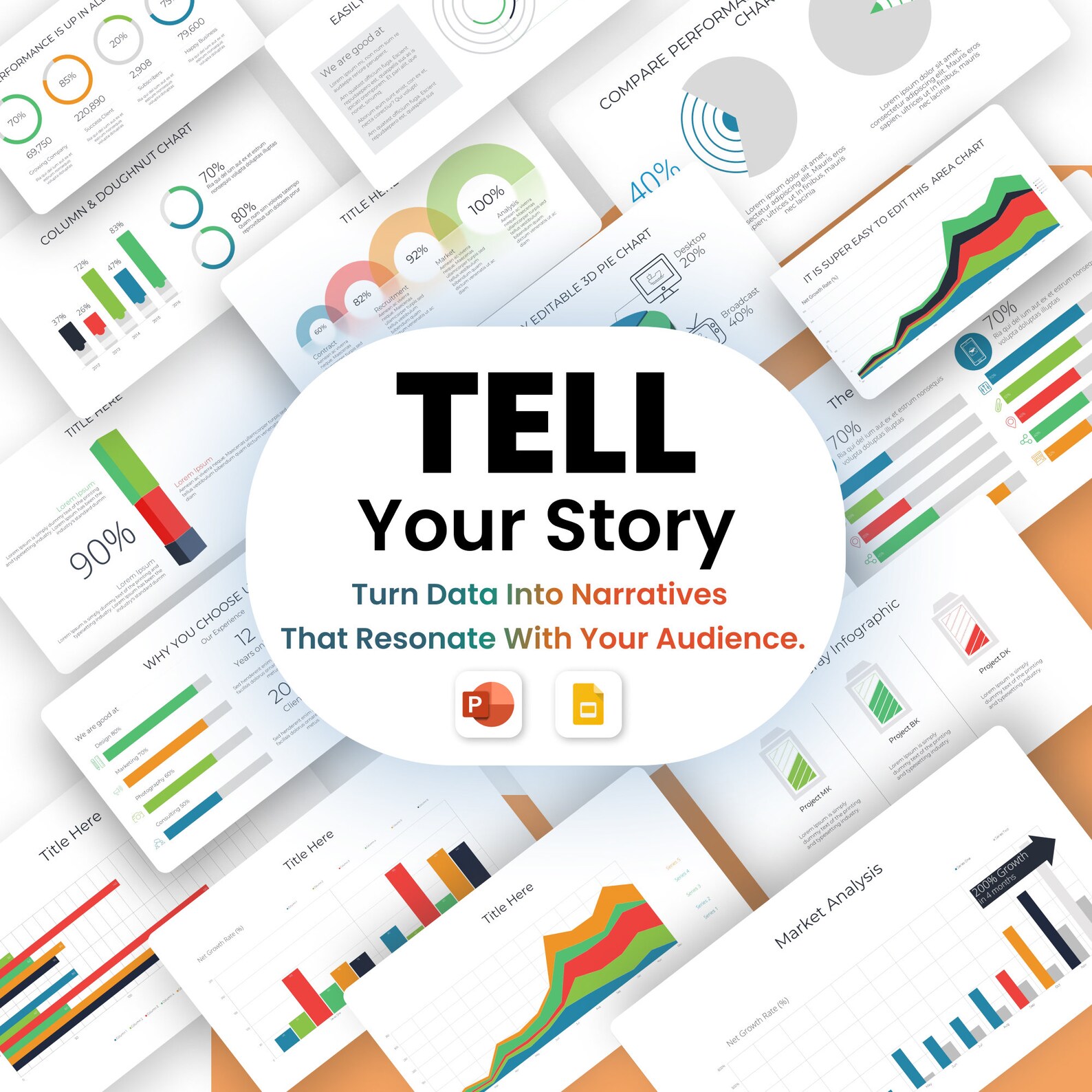 Data Distribution Slides 175+ Powerpoint Slides With Charts and Data Distribution Infographics ...