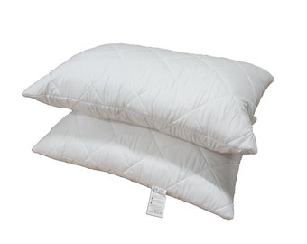 Hotel Quality Quilted Pillows Pack of 1 ,2 or 4 for Side Back & Stomach Sleeper Soft Filled Sleeping Pillows Down Alternative Bed Pillows