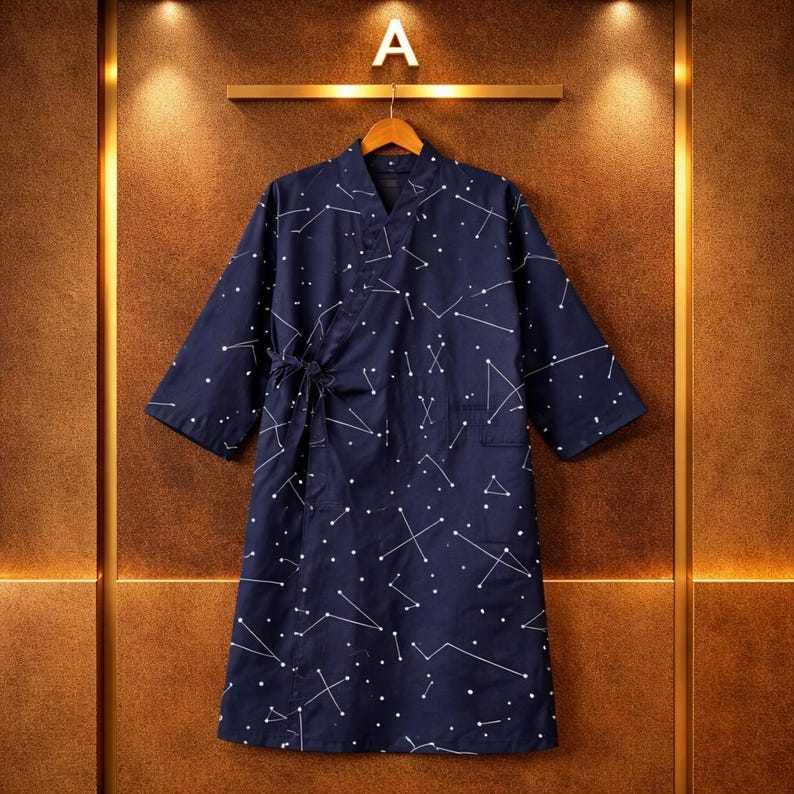 Japanese Robe Styles Handmade Cotton Gauze Kimono Robe – Lightweight Japanese Style Summer ...