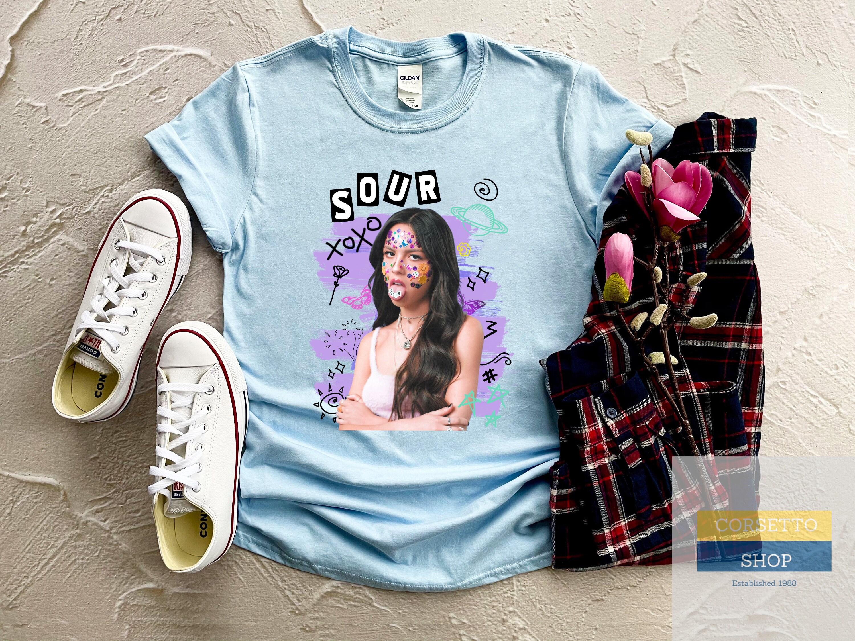 Olivia Rodrigo Sour Unisex Tshirt Sour Album Merch Olivia Etsy België