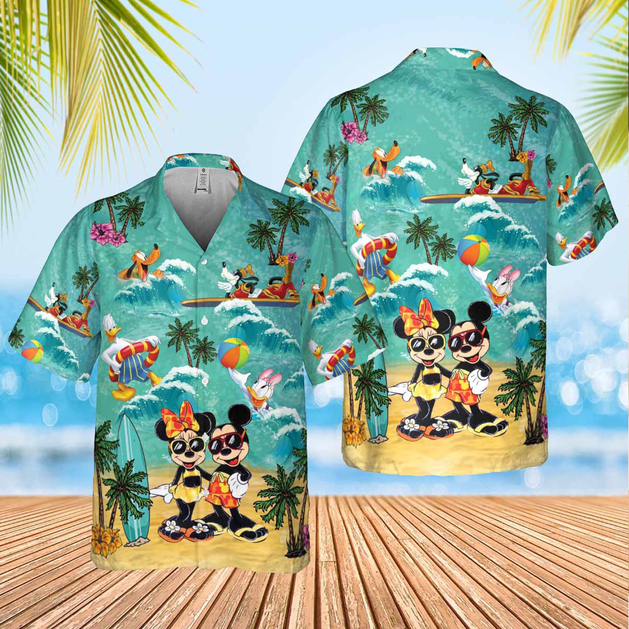 Discover Disney Mickey And Minnie Hawaiian Shirt Disney