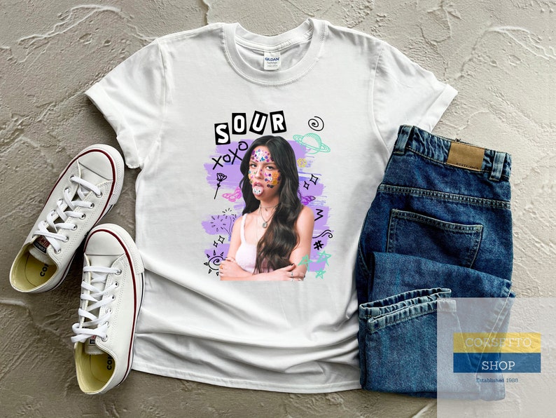 Olivia Rodrigo Sour Unisex Tshirt, Sour Album Merch, Olivia Rodrigo Sweatshirt, Good 4 U Shirt, Drivers License, Gift For Olivia Rodrigo Fan 