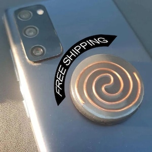 Mini shungite emf sticker, for mobiles and laptops