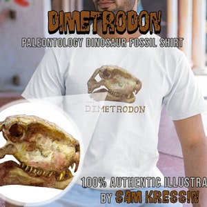 Dimetrodon Dinosaur Fossil T-Shirt for Paleontologist