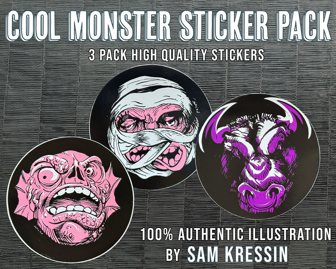 Zombie Apocalypse Sticker Bundle by Sam Kressin, Waterproof 3-pack - Etsy