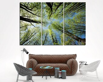 Tree Branch Print Abstract Tree Large Forest Print Tree Wall Art Forest Wall Art Trees Canvas Print Extra Large Wall Art Leaf Wall art