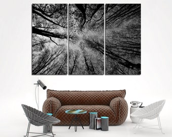 Tree Wall Art Leaf Wall art Tree Branch Print Abstract Tree Large Forest Print Forest Wall Art Trees Canvas Print Extra Large Wall Art