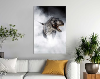 Tyrannosaurus Original Wall Decor, T Rex Picture Decor, Dinosaur Print Canvas, Dinosaur Wall Decor, Dinosaur Digital Print, Dino Home Decor