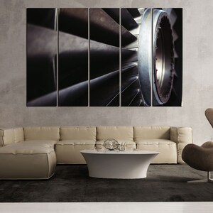 Jet Engine for Original Wall Decor of Loft Style House Cool Aviation ...