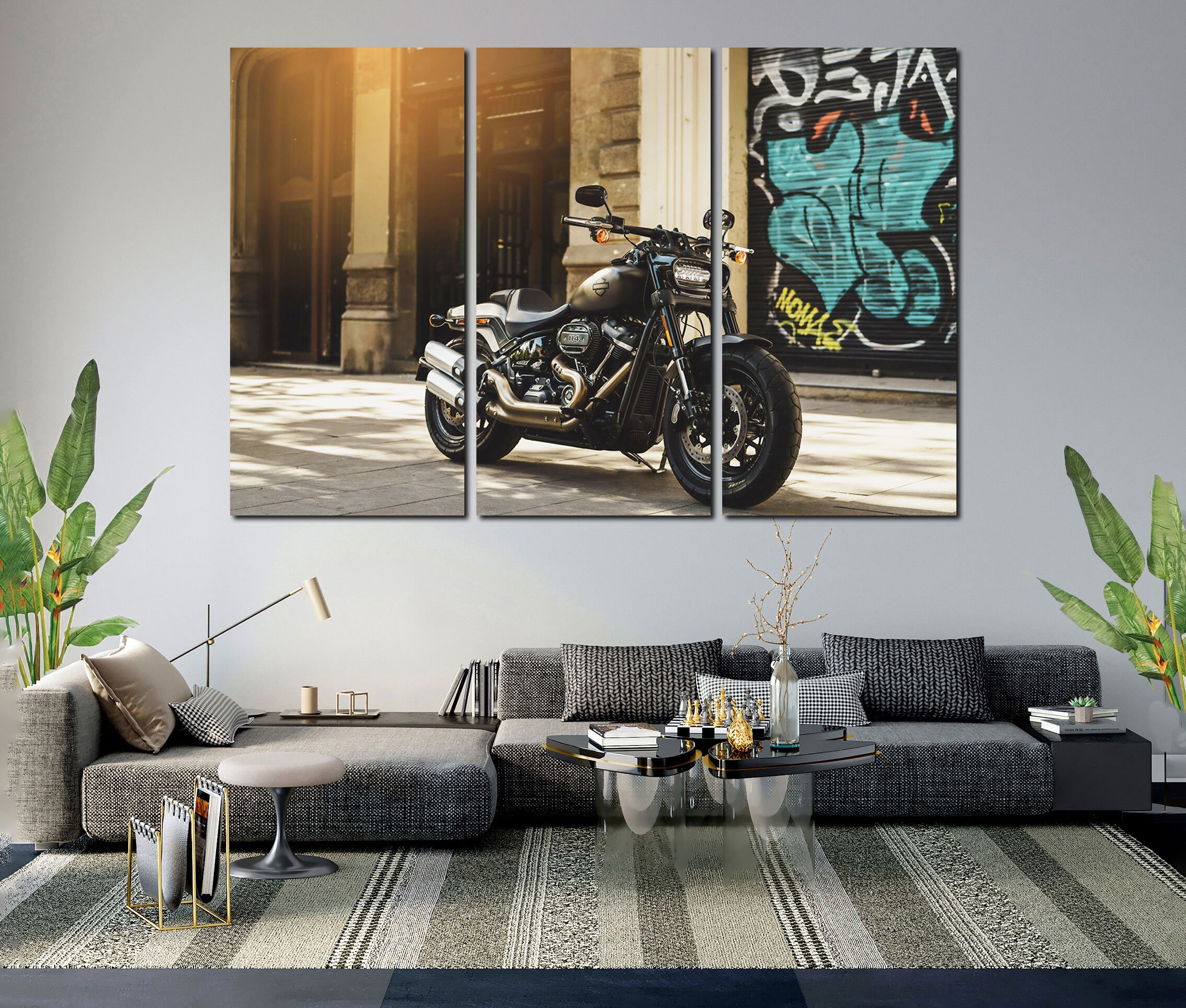 Harley-Davidson仕様　インテリア Legendary Brand Harley Davidson for Original Decor Wall in Garage