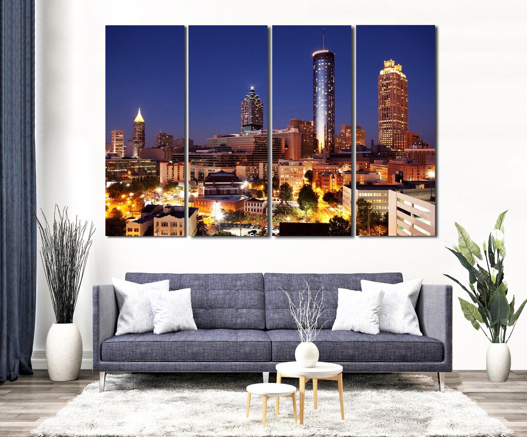 Atlanta City Art Decor for Home Atlanta Original Wall Decor Atlanta