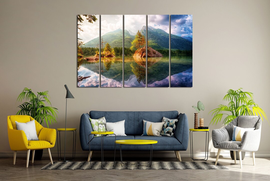 Popular Travel Picture Over Austria Cool Nature Prints on Canvas Sets Beautiful High Mountains