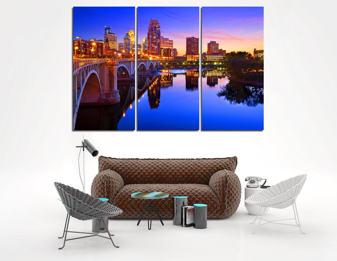 Minneapolis Printing Canvas Wall Art Minneapolis Home Wall Decor Minneapolis Framed Wall Art