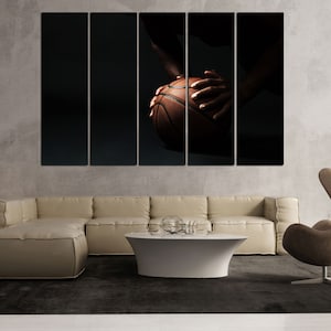 Cool Basketball Picture on Extra Large Canvas Prints Awesome Basketball Artwork for Decorating High Wall in House Sport Motivation Artwork