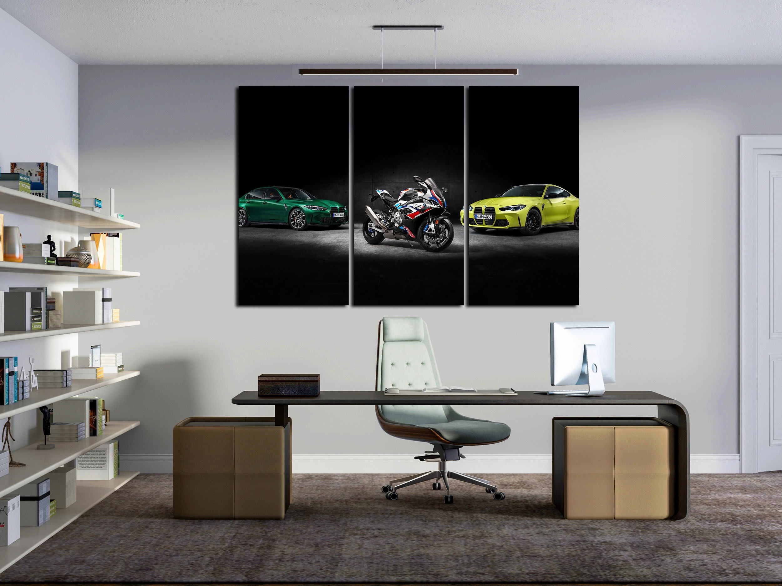 Fast BMW Family on Picture for Modern Present on Large Wall