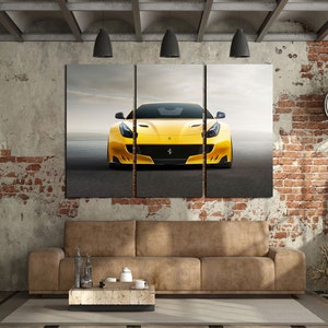 FERRARI F12 TRS GICLEE CANVAS ART PRINT POSTER main image 1