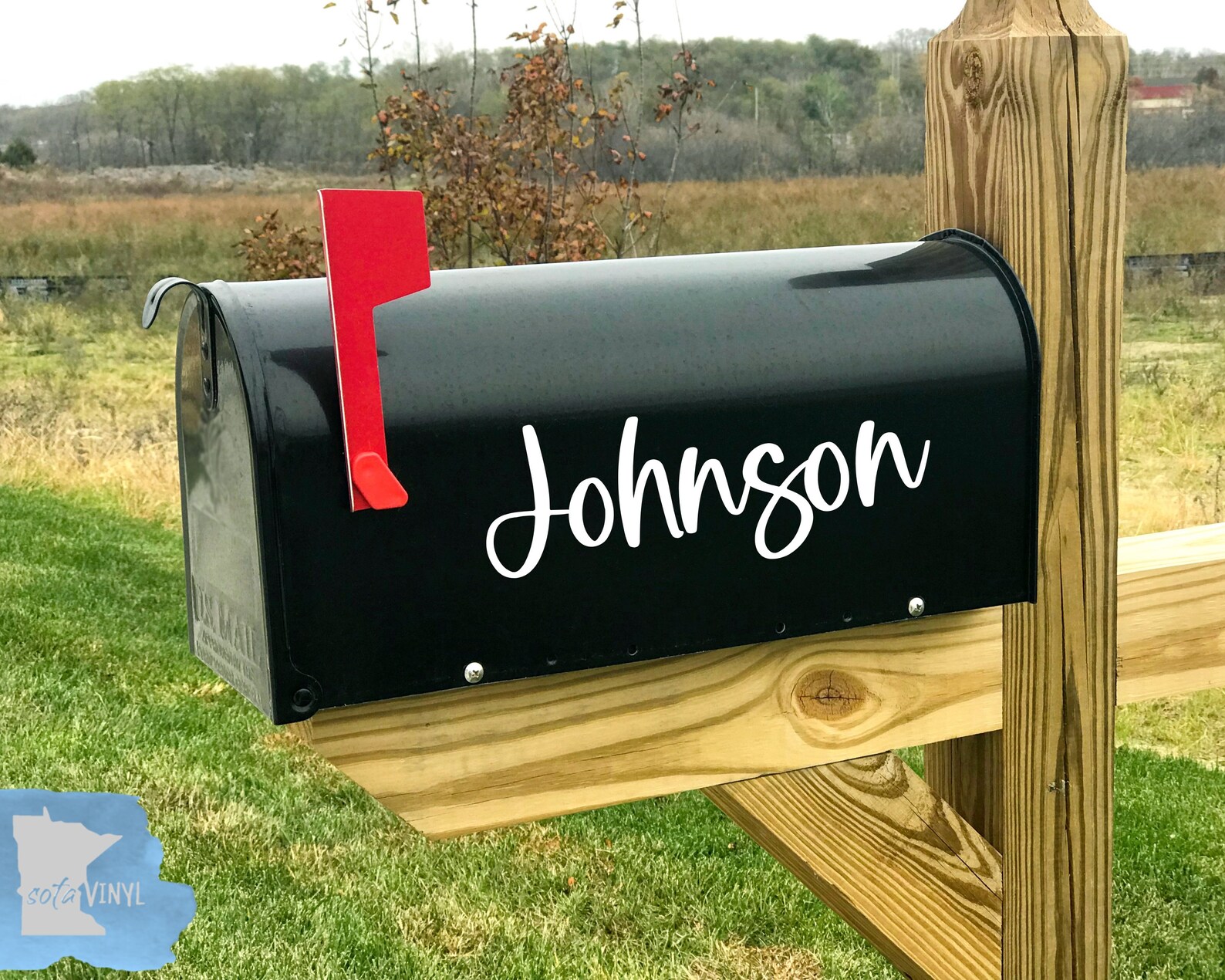 Mailbox Last Name Decal DIY Personalized Sticker Etsy