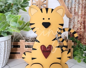 wood craft kit | tiger | diy unfinished unassembled | Stewartville Tigers | kid friendly