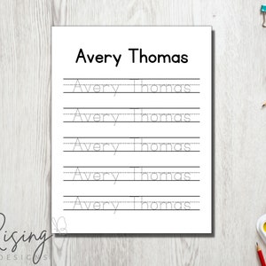 CUSTOM Printable Name Tracing Bundle DIGITAL DOWNLOAD Kids - Etsy