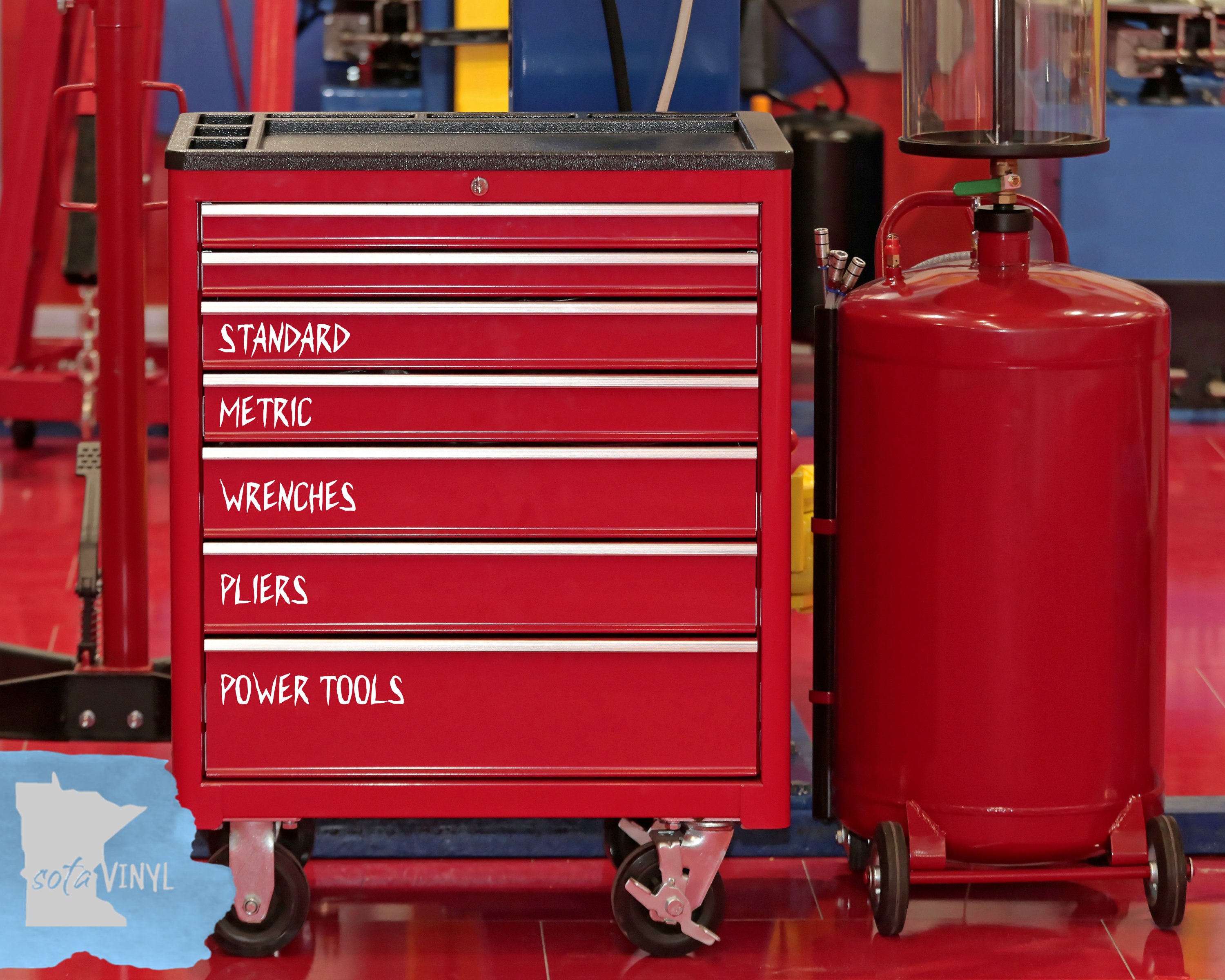 Tool Box Labels Custom Toolbox Decals Organization Etsy